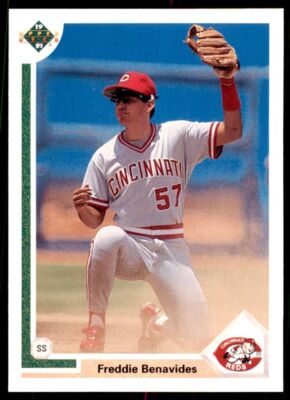1991 UPPER DECK FINAL EDITION FREDDIE BENAVIDES CINCINNATI REDS #32F