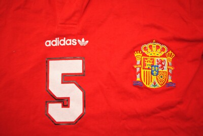 SPAIN 1994-1996 HOME FOOTBALL SHIRT JERSEY #5 ADIDAS ORIGINALS