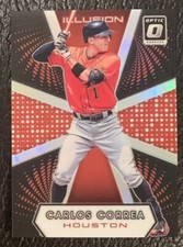 2016 OPTIC CARLOS CORREA ILLUSION RED PRIZM #91/99