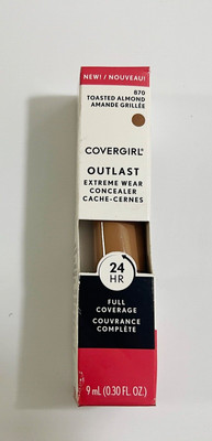 Covergirl Outlast Extreme Wear Concealer 870 Toasted Almond  24Hr Full Coverage