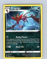 Pokemon TCG Dragalge SWSH Crown Zenith 082/159 Regular Rare Card NM