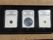 1909 Alaska-Yukon-Pacific Expo, 3 Coin Gold Numbered Set, NGC Mint State