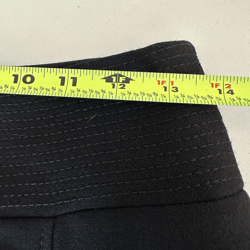 Falda Dolce & Gabbana Negra 100% Lana Virgen con Forro de Leopardo 40 EE. UU. Talla 10 Foto 4 de 4