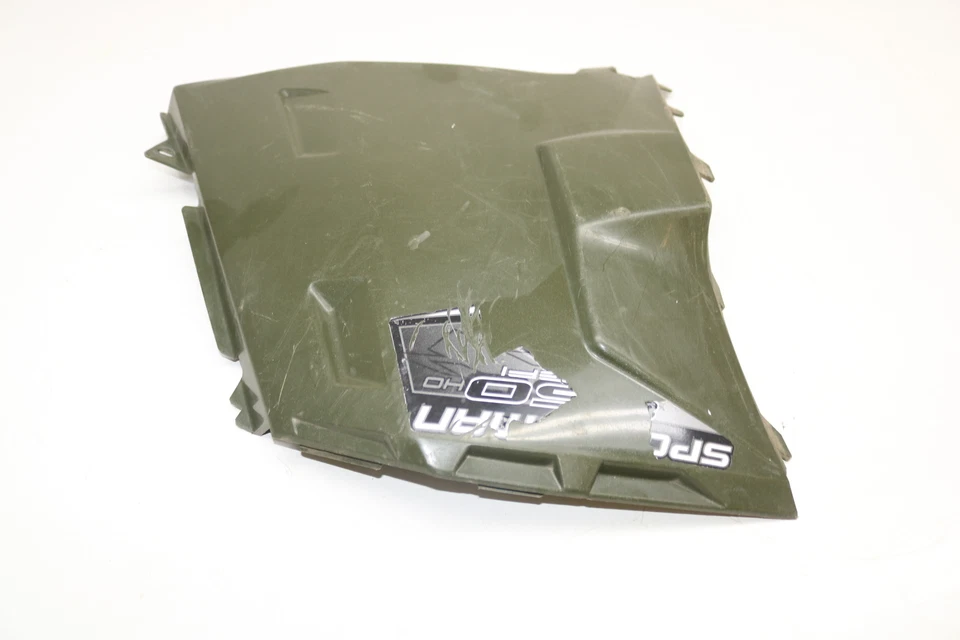 Polaris Sportsman 850 Xp 2012 4x4 lado izquierdo panel del motor cubierta cubierta cubierta verde Foto 3 de 4