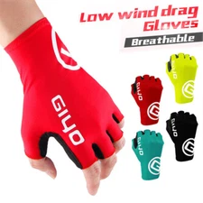 Short Cycling Gloves Fingerless Gloves Anti-slip Lycra Fabric Half Finger Mitten