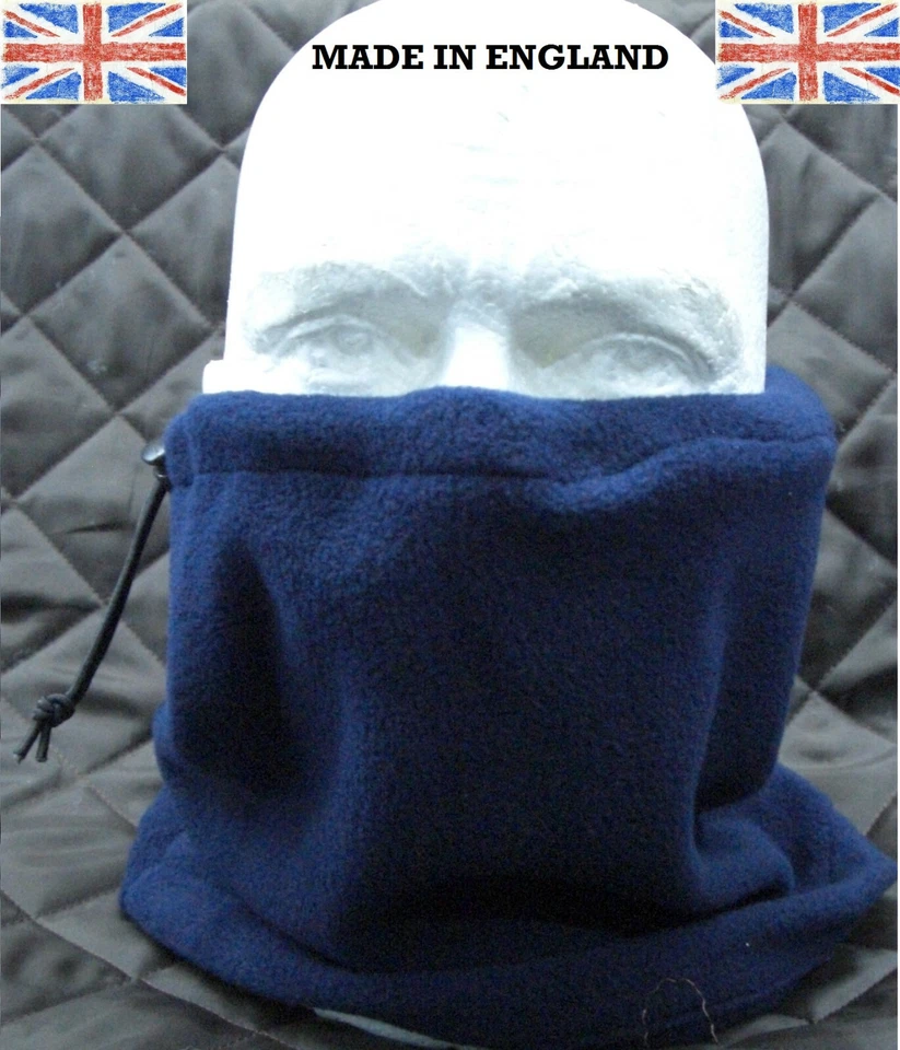 Máscara facial Snood calentador de cuello polar ajustable caminar ciclismo montar  Foto 3 de 4