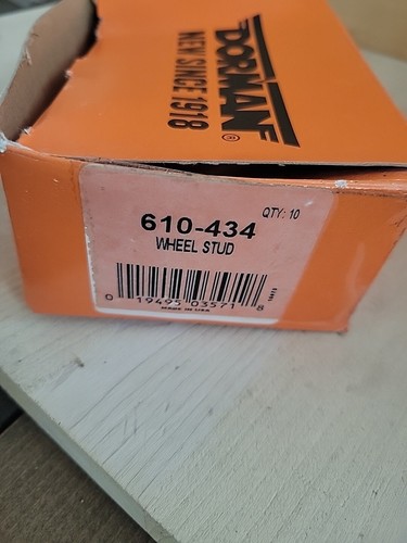 9 Dorman 610-434 Wheel Lugs Studs BOX OF 9 NEW Lug Stud - Bild 5 von 7