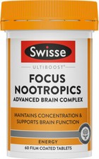 Swisse Ultiboost Focus Nootropics 60 Tabs