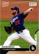 2020 TOPPS NOW SUMMER CAMP CLAYTON KERSHAW BASEBALL CARD #0D-495