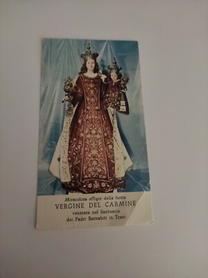 Jungfrau vom Karmin, Madonna vom Karmel mit Jesus Heiliges Kind Holy Card