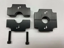 Weight Clamps PAIR Ballast Bar Mounts 1" Inch Tube Aluminum 1/2-13 Hole Race Car
