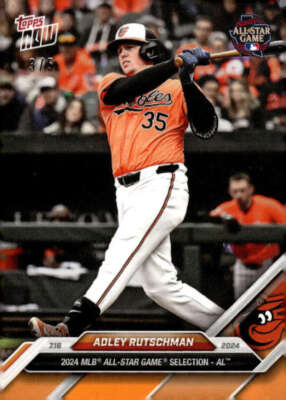 ADLEY RUTSCHMAN 2024 Topps NOW All-Star Game 3/5 Orange Orioles NM-MT  ID:109408
