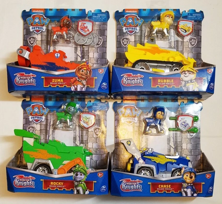 Paw Patrol RESCUE KNIGHTS Deluxe Vehicle CHOOSE, New Dragon Castle Series  NEW