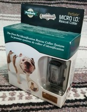 New PetSafe Pet Micro ID Rescue Collar Large Dog Fits 26" Necks NOS complete