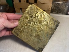 Vintage Brass Colored Metal Necktie Holder Ring