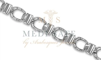 ARABESQUES JEWELS PREMIUM LADIES TITANIUM BIO MAGNETIC LUCKY HORSESHOE/EQUESTRIAN HEALING BRACELET