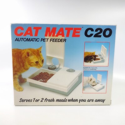 PET MATE Cat Mate C20 Automatic Wet Dry Pet Feeder for Cats Dogs