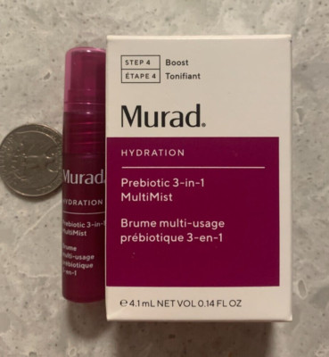 NIB Murad Hydration Prebiotic 3-in-1 MultiMist Travel Size (4.1 ml)