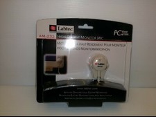 LABTEC AM-232 HIGH OUTPUT MONITOR MIC, PC VOICE ACCESS, 7' SHIELDED CORD, NIB