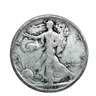 1917 S  Walking Liberty 90% Silver VG-F Half Dollar 50 Cent Coin Reverse Mint M.