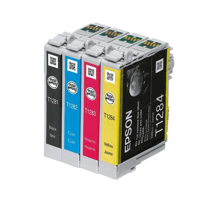 4x Original Epson Ink T1285 for Stylus SX 125 130 235 425 430 435