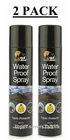 2 X300ml WaterProof Spray Fabric Shoes Tents Cloth Protector Camping Fishing