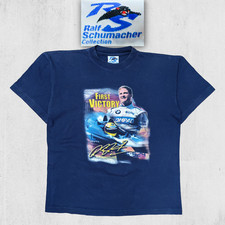 Ralf Schumacher First Victory T‑Shirt M Vintage 2001 BMW Williams F1 Navy