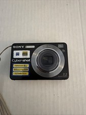 Sony Cyber-shot DSC-W80 Compact Digital Camera Black 7.2MP 3x Zoom Battery SD
