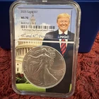 2025 American Silver Eagle $1  NGC MS70  TRUMP 45 & 47 HOLDER - SCARCE!  🇺🇸