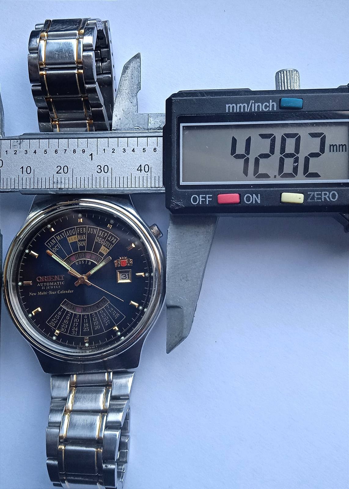 Vintage Orient Watch Automatic Multi Year Calenda… - image 8