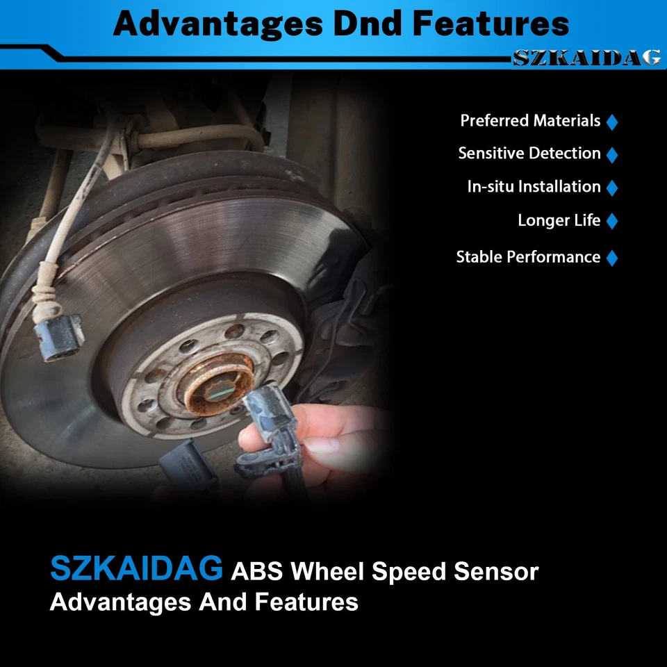 Комплект из 2 передних датчиков скорости колеса ABS для Chevrolet S10 GMC Sonoma Isuzu - Изображение 3 из 4