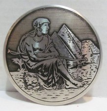 C.H. HANSON CO. CHICAGO IL METAL ADVERTISING PAPERWEIGHT PAPER WEIGHT VINTAGE 