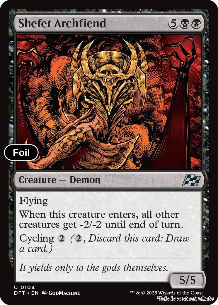 Shefet Archfiend Foil [DFT - 104]