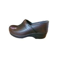 Dansko Professional Brown Leather Clogs EU 40 Womens 9.5-10 Nursing Work