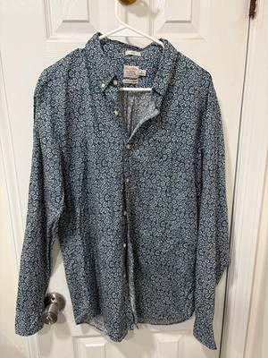 J. Crew - Women's - Secret Wash  - Button Down - Lg Slim - Flower Pattern
