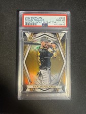 2022 Bowman Invicta BI-13 Shalin Planck RC Gold Refractor  *** PSA 10 GM ***