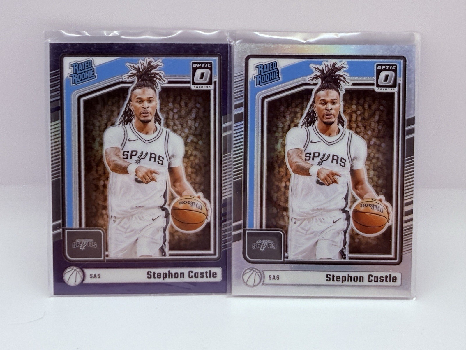 2024-25 Panini Donruss Optic - Rated Rookie Stephon Castle #254 Purple Prizm...