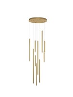 Nova Luce Trimle Led Pendelleuchte Gold Dimmbar HöHenverstellbar 26W Warmweiß