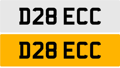 D28 ECC DEK DECKS DEREK DEEK DERIK OLD 3X3 REG PRIVATE REGISTRATION NUMBER PLATE