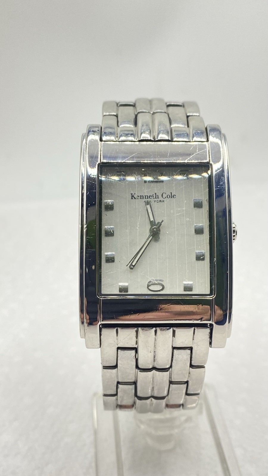Kenneth Cole KC3509 Rectangular Silver White Dial… - image 12