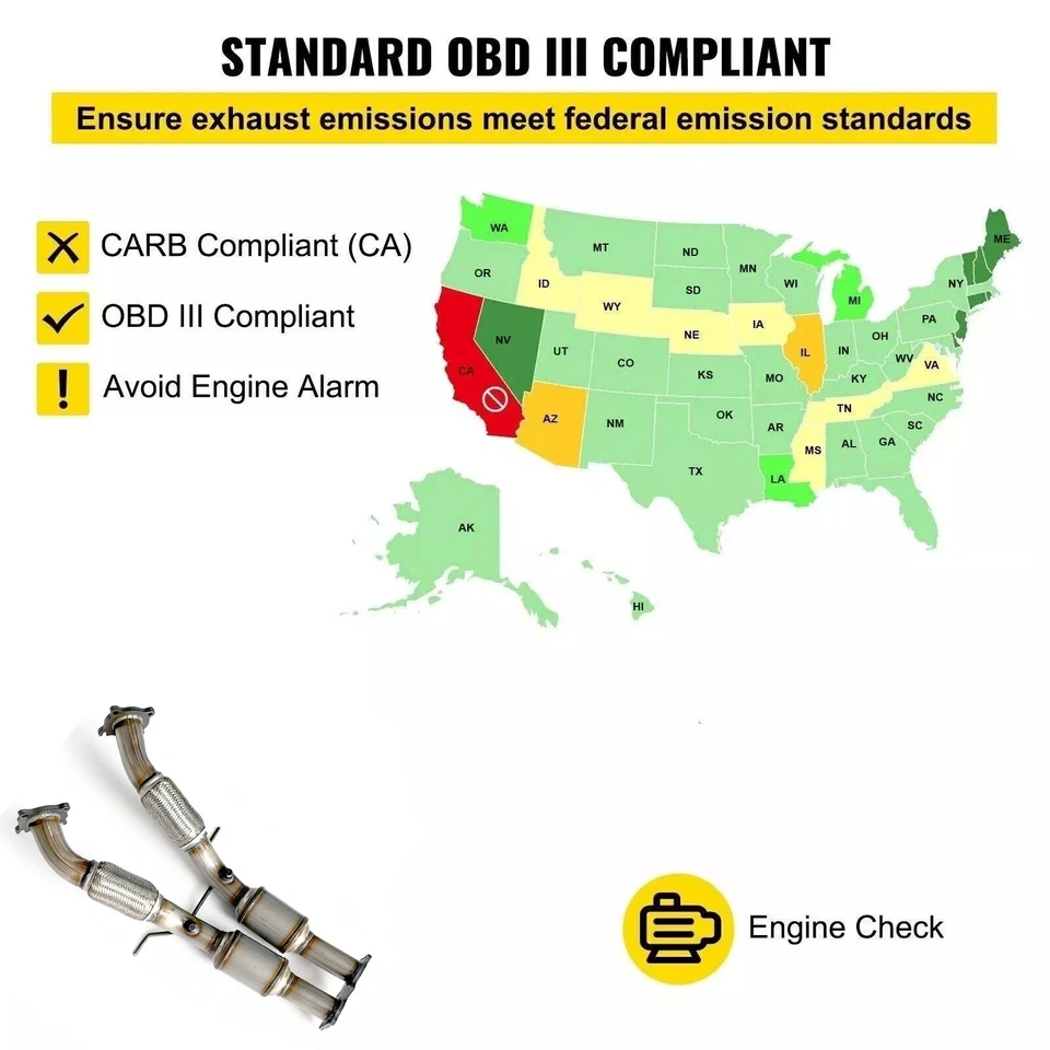 Se adapta a: 2008-2010 VOLVO XC70/V70 2010 XC60 2007-2010 S80 CONVERTIDOR CATALÍTICO 3,2 L Foto 3 de 4