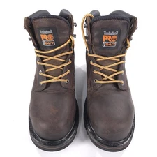 Timberland Pro Steel Toe 24/7 Pit Boss Work Brown Leather 33034 Boots Mens 8.5M