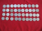 Roll of 40  Circulated 90% Silver Washington Quarters Pre 1964 - J1