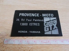 Sticker PROVENCE-MOTO - CASTROL GTX - HONDA-YAMAHA - ISTRES