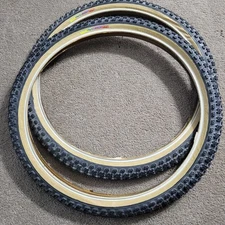 old school NOS Black Rainbow label Tioga Comp 3 III tires 20 x 1.75  bmx bike