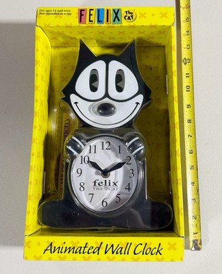 NJ Croce Felix The Cat 3-D Motion Wall Clock (CL600) for sale
