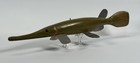 14” Long Nose Fish Spearing Decoy Lure Wood Carved Primitive - Signed S.A.W. — photo 1