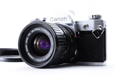 Canon AE-1 Silver / Zoom Lens New FD 35-70mm f/3.5-4.5 Exc + 5 Z1673 - Imagen 1 de 4