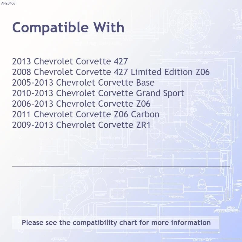 Conjunto de faróis projetor lente preta transparente para Chevrolet Corvette 2005-2013 - Imagem 3 de 4
