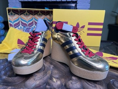 Gucci x Adidas New In BoX Wedge Gazelle Sneakers 37 Comes With Box 4 Dust Bags +